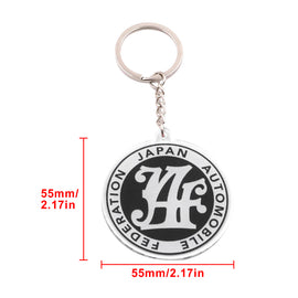 BRAND NEW BLACK JAF JAPAN AUTOMOBILE FEDERATION KEYCHAIN JDM Racing Car Styling Keychain Drift Key Phone Holder
