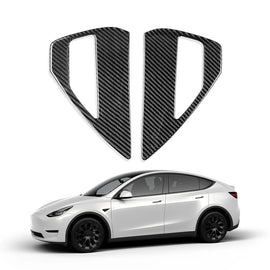 BRAND NEW 2020-2024 TESLA MODEL Y / 2017-2024 MODEL 3 REAL CARBON FIBER MOLDED CHARGING PORT COVER TRIM