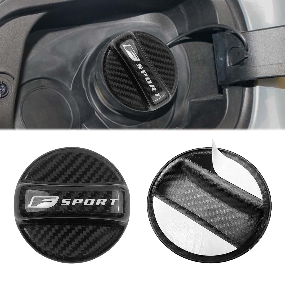 BRAND NEW UNIVERSAL F-SPORT Real Carbon Fiber Gas Fuel Cap Cover For Lexus