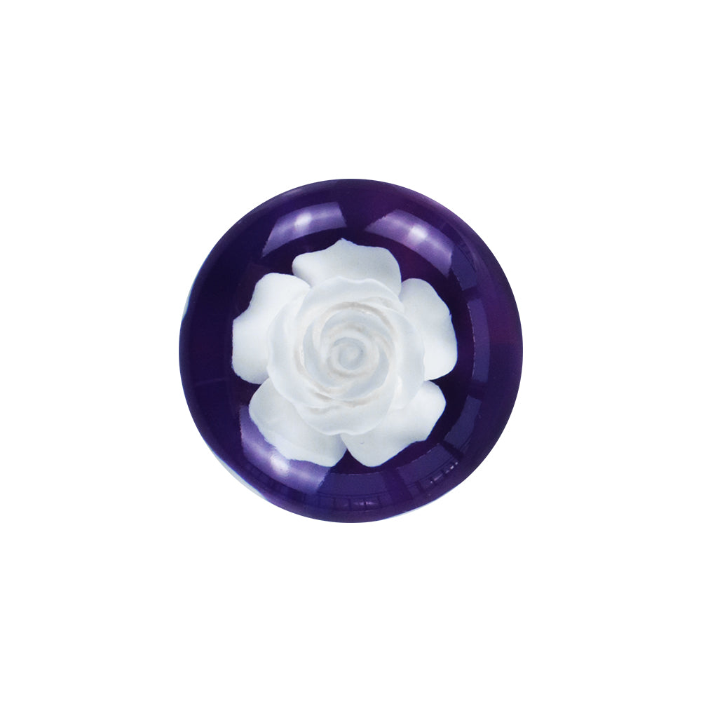 BRAND NEW JDM 50MM Universal Diamond Flower White Crystal Manual Gear Stick Shift Knob Shifter M8 M10 M12