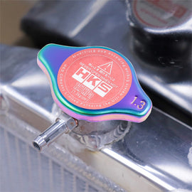 Brand New JDM 1.3bar 9mm HKS Neo Chrome Racing Cap High Pressure Radiator Cap For Universal