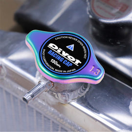 Brand New JDM 1.3bar 9mm Pivot Racing Neo Chrome Racing Cap High Pressure Radiator Cap For Universal
