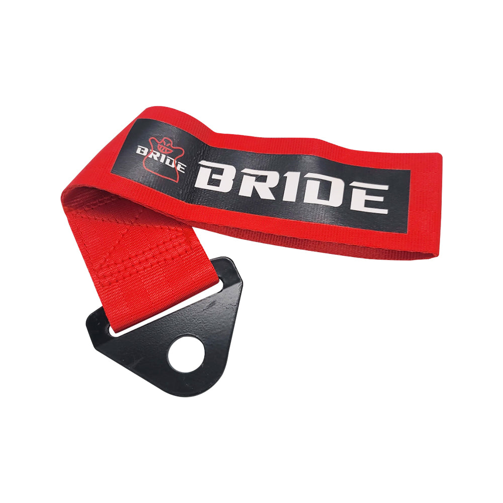 Brand New Bride Racing High Strength Red Tow Towing Strap Hook For Front / REAR BUMPER JDM