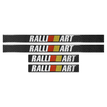 Load image into Gallery viewer, Brand New 4PCS Universal Ralliart Real Carbon Fiber Black Car Door Scuff Sill Cover Panel Step Protector