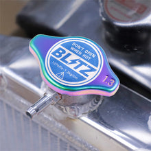 Load image into Gallery viewer, Brand New JDM 1.3bar 9mm Blitz Racing Neo Chrome Racing Cap High Pressure Radiator Cap For Universal