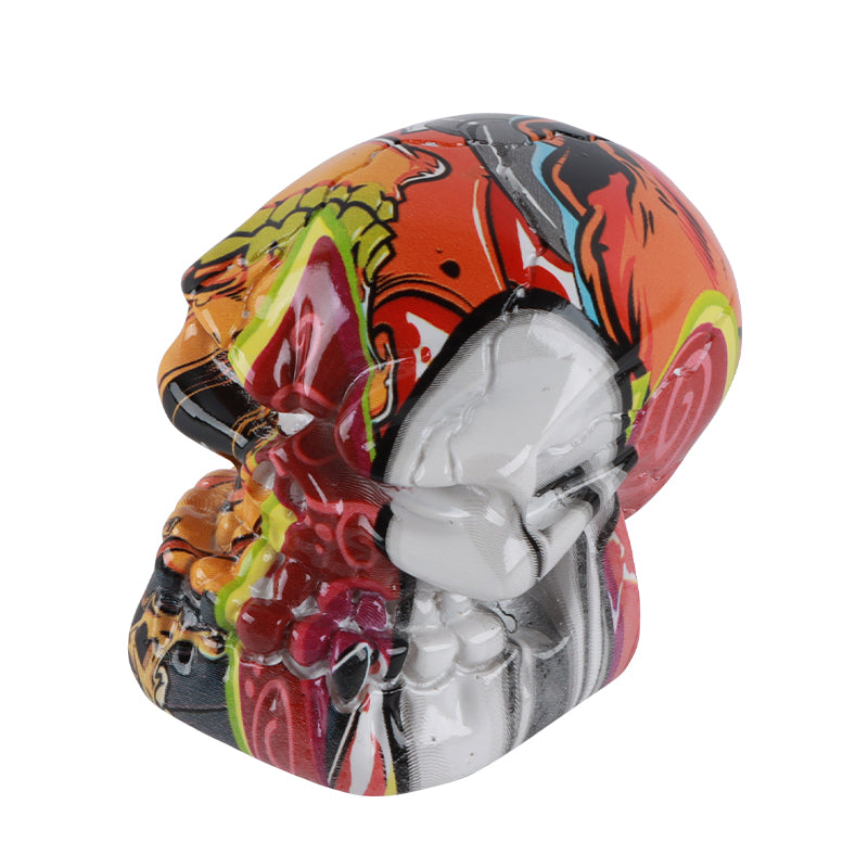 Brand New Universal V4 Skull Head Style Design Car Manual Stick Shifter Gear Shift Knob M8 M10 M12