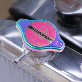 Brand New JDM 1.3bar 9mm MAZDASPEED Neo Chrome Racing Cap High Pressure Radiator Cap For Universal
