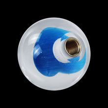 Load image into Gallery viewer, Brand New Universal Round Ball Heart Blue Crystal Clear Manual Gear Shift Knob Shifter M8 M10 M12