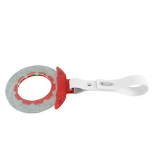 Load image into Gallery viewer, Brand New Brake Rotors Red TSURIKAWA Ring Subway Train Bus Handle White Strap Charm Drift
