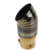 Load image into Gallery viewer, Brand New Gold/Black Stainless Steel Car Exhaust Muffler Tip Straight Pipe 2.5&#39;&#39; Inlet