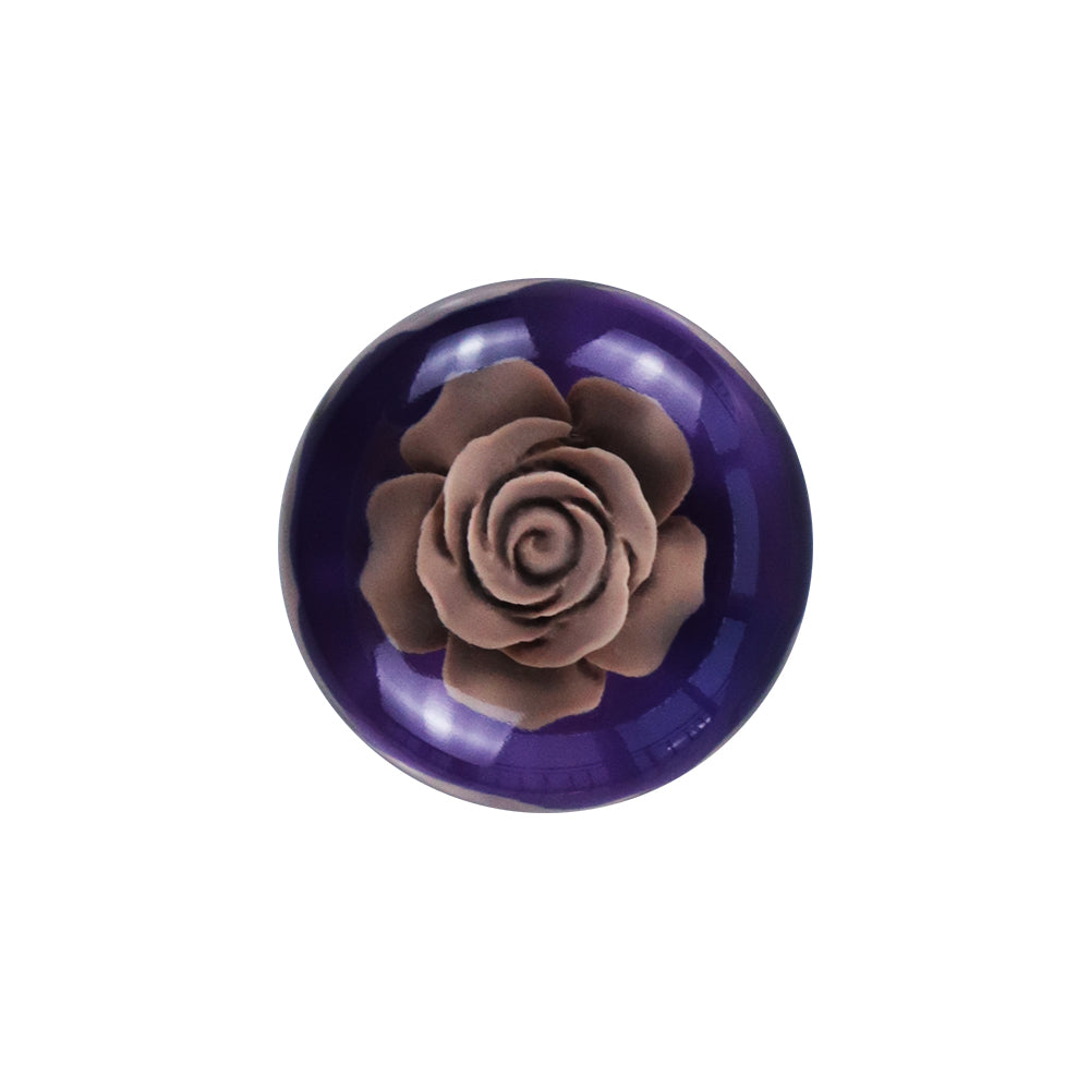 BRAND NEW JDM 50MM Universal Diamond Flower Brown Crystal Manual Gear Stick Shift Knob Shifter M8 M10 M12