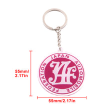 Load image into Gallery viewer, BRAND NEW DARK PINK JAF JAPAN AUTOMOBILE FEDERATION KEYCHAIN JDM Racing Car Styling Keychain Drift Key Phone Holder