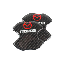 Load image into Gallery viewer, BRAND NEW UNIVERSAL 2PCS MAZDA REAL CARBON FIBER ANTI-SCRATCH DOOR HANDLE PROTECTOR