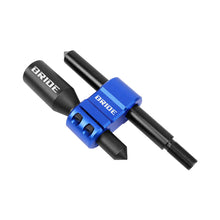 Load image into Gallery viewer, Brand New BRIDE H Type Car Shifter Knob Extension Adjustable Gear Black / Blue M12x1.25