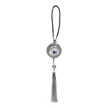 Load image into Gallery viewer, BRAND NEW UNIVERSAL MASERATI CRYSTAL SPARKLING GLASS CAR AIR FRESHENER PENDANT