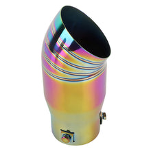 Load image into Gallery viewer, Brand New Neo Chrome Stainless Steel Car Exhaust Muffler Tip Straight Pipe 2.5&#39;&#39; Inlet