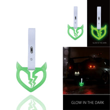 Load image into Gallery viewer, Brand New Devil Demon Broken Heart Green Glow In The Dark JDM TSURIKAWA Ring Subway Train Bus Handle Strap Charm Drift