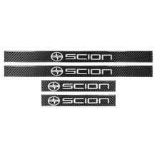 Load image into Gallery viewer, Brand New 4PCS Universal Scion Real Carbon Fiber Black Car Door Scuff Sill Cover Panel Step Protector