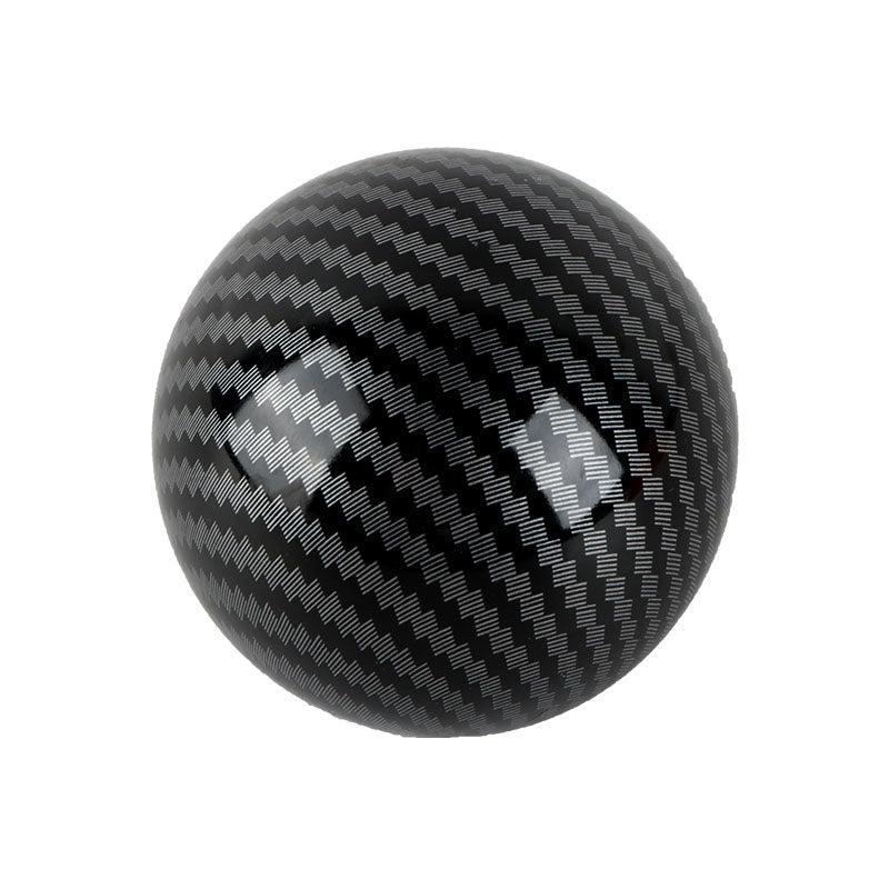 BRAND NEW UNIVERSAL JDM Aluminum Carbon Fiber Style Round Ball Manual Gear Stick Shift Knob Universal M8 M10 M12