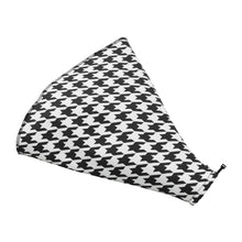 Load image into Gallery viewer, Brand New Universal Houndstooth Style White / Black With Black Stitch Fabric Gear Manual Shifter Shift Knob Boot