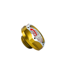 Load image into Gallery viewer, Brand New Jdm Gold Engine Oil Cap With Real Carbon Fiber Mugen Sticker Emblem For Honda / Acura
