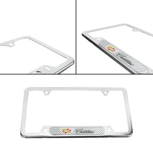 Load image into Gallery viewer, Brand New Universal 1PCS CADILLAC Chrome Metal License Plate Frame