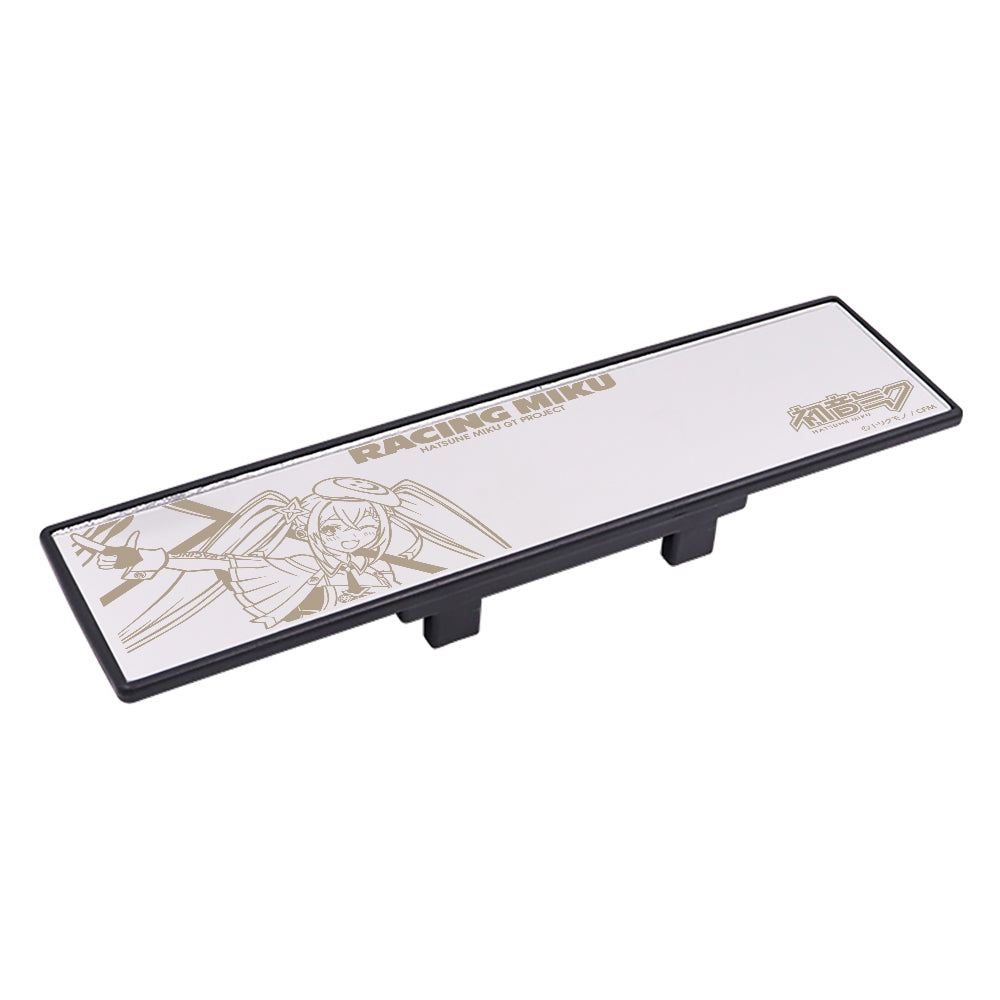 Brand New Hatsune Miku Racing Miku 270mm Wide Flat Car Truck Van Clip On Rear View Mirror Universal Clear Lense