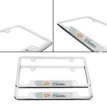 Load image into Gallery viewer, Brand New Universal 2PCS CADILLAC Chrome Metal License Plate Frame