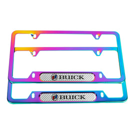 Brand New Universal 2PCS Buick Neo Chrome Metal License Plate Frame
