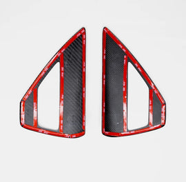 BRAND NEW 2020-2024 TESLA MODEL Y / 2017-2024 MODEL 3 REAL CARBON FIBER MOLDED CHARGING PORT COVER TRIM