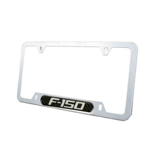Load image into Gallery viewer, Brand New Universal 2PCS F-150 Silver Metal License Plate Frame