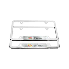 Load image into Gallery viewer, Brand New Universal 2PCS CADILLAC Chrome Metal License Plate Frame
