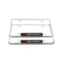 Load image into Gallery viewer, Brand New Universal 2PCS SCION Chrome Metal License Plate Frame