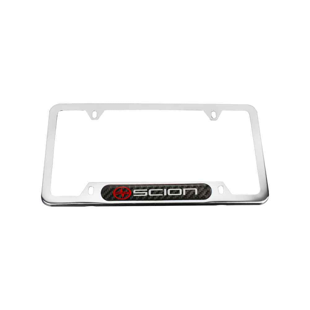 Brand New Universal 1PCS SCION Chrome Metal License Plate Frame