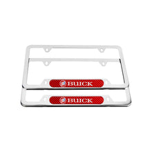 Load image into Gallery viewer, Brand New Universal 2PCS BUICK Chrome Metal License Plate Frame