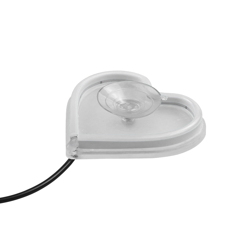 BRAND NEW UNIVERSAL LOVE HEART WHITE LED Neon Flash Light Car Window Glow Electric Remote Control Lamp