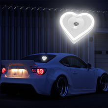 Load image into Gallery viewer, BRAND NEW UNIVERSAL LOVE HEART WHITE LED Neon Flash Light Car Window Glow Electric Remote Control Lamp