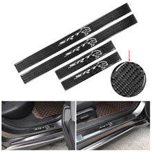 Load image into Gallery viewer, Brand New 4PCS Universal SRT Real Carbon Fiber Black Car Door Scuff Sill Cover Panel Step Protector