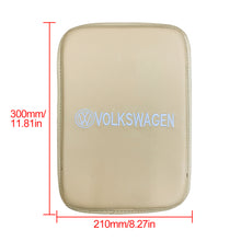 Load image into Gallery viewer, BRAND NEW UNIVERSAL VOLKSWAGEN BEIGE Car Center Console Armrest Cushion Mat Pad Cover Embroidery