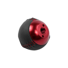 Load image into Gallery viewer, BRAND NEW JDM Mugen Leather 6 Speed Shift Knob Black / Red HONDA CRZ Type R Civic FA5 FG2 SI