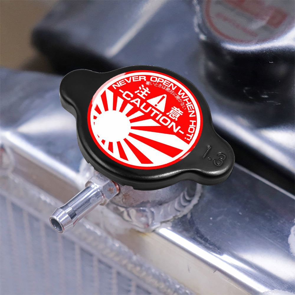 Brand New JDM 1.3bar 15mm JDM Raising Sun Racing Black Radiator Cap S Type Universal