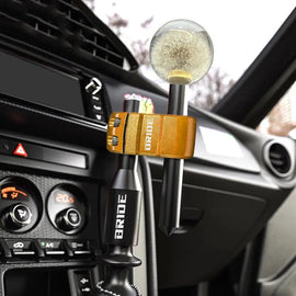 Brand New BRIDE H Type Car Shifter Knob Extension Adjustable Gear Black / Gold M12x1.25