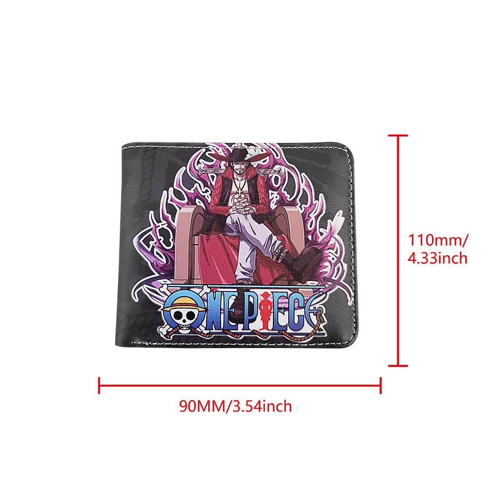 Brand New Unisex One Piece Anime Purse Short Bifold Fashion Leather Wallet