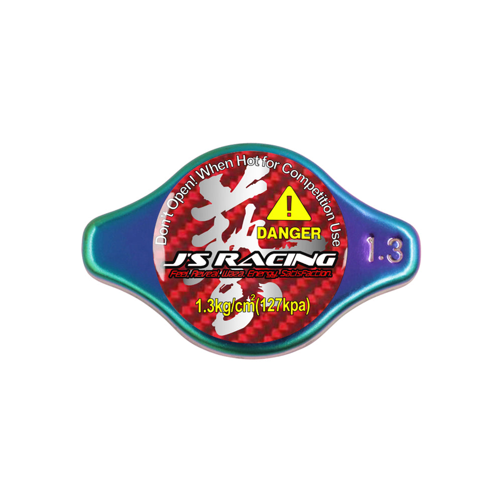 Brand New JDM 1.3bar 9mm J'S RACING Waza Neo Chrome Racing Cap High Pressure Radiator Cap For Universal
