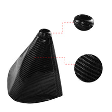 Load image into Gallery viewer, Brand New Universal GR SPORT Carbon Fiber Black Leather PVC Style Black Stitch Leather Gear Manual Shifter Shift Knob Boot