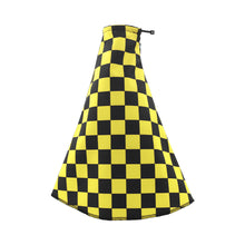 Load image into Gallery viewer, Brand New Universal Checkered Yellow Black Stitch Fabric Gear Manual Shifter Shift Knob Boot