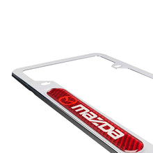 Load image into Gallery viewer, Brand New Universal 2PCS Mazda Chrome Metal License Plate Frame