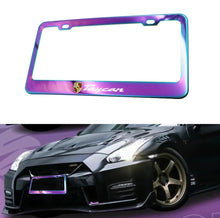 Load image into Gallery viewer, Brand New 1PCS UNIVERSAL PORSCHE TAYCAN Neo Chrome Stainless Steel License Plate Frame