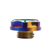 Load image into Gallery viewer, Brand New Jdm Beginner Leaf Burnt Blue Engine Oil Cap With Real Carbon Fiber JDM Sticker Emblem For Honda / Acura