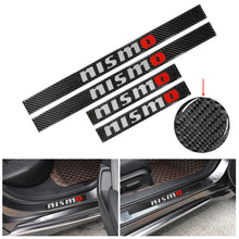 Load image into Gallery viewer, Brand New 4PCS Universal Nismo Real Carbon Fiber Black Car Door Scuff Sill Cover Panel Step Protector